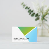 Gradiënt moderne gespleten ruimte visitekaartje (Staand voorkant)