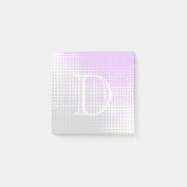 Gradiënt-monogram met twee tonen pasta grijs en pa post-it® notes (Voorkant)