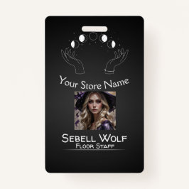 Gradiënt Moon Phase Employee Badge