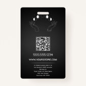 Gradiënt Moon Phase Employee Badge (Achterkant)