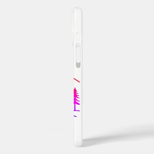 Gradient Mountain Forest iPhone Case (Achterkant / Links)