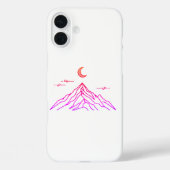 Gradient Mountain & Moon Case-Mate iPhone Case (Achterkant)