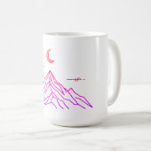 Gradient Mug "Vivid Peaks & Moon" Koffiemok (Voorkant rechts)