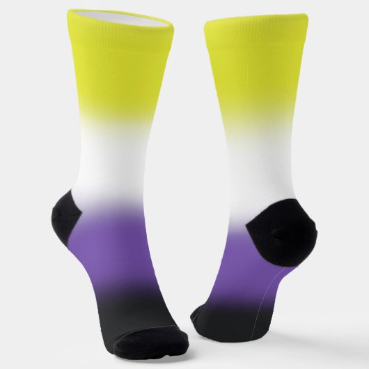 Gradient Non-binaire Pride  Sokken (Gebogen)
