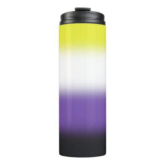 Gradient Non-binaire Pride Thermosbeker (Voorkant)