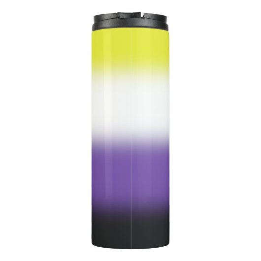 Gradient Non-binaire Pride Thermosbeker (Achterkant)