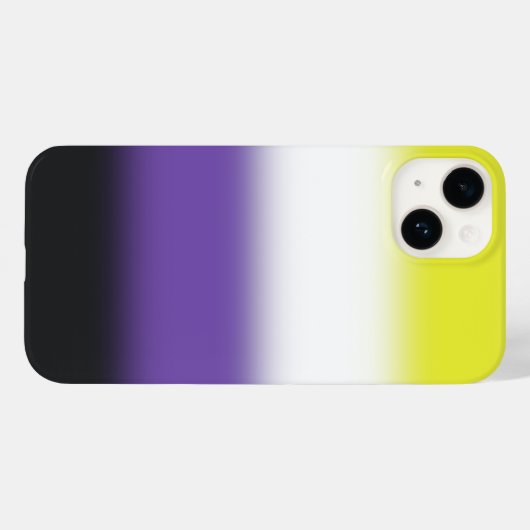 Gradiënt Nonbinary Pride Flag – Nonbinary Flag Case-Mate iPhone Case (Achterkant (horizontaal))