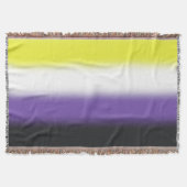 Gradiënt Nonbinary Pride Flag – Nonbinary Flag Deken (Voorkant)