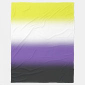 Gradiënt Nonbinary Pride Flag – Nonbinary Flag Fleece Deken (Voorkant)
