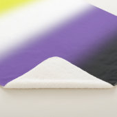 Gradiënt Nonbinary Pride Flag – Nonbinary Flag Sherpa Deken (3/4)