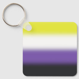 Gradiënt Nonbinary Pride Flag – Nonbinary Flag Sleutelhanger