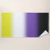 Gradiënt Nonbinary Pride Flag – Nonbinary Flag Strandlaken (Voorkant)