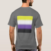 Gradiënt Nonbinary Pride Flag – Nonbinary Flag T-shirt (Achterkant)
