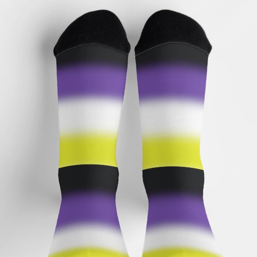 Gradient Nonbinary Pride Flag Sokken (Top)