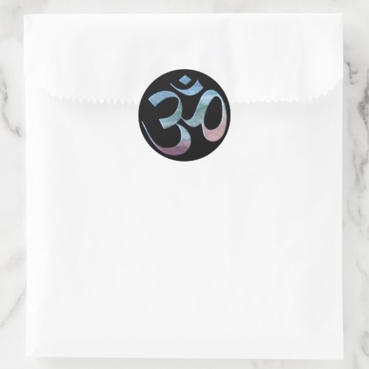 Gradient Om Ronde Sticker (Tas)