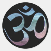 Gradient Om Ronde Sticker (Voorkant)