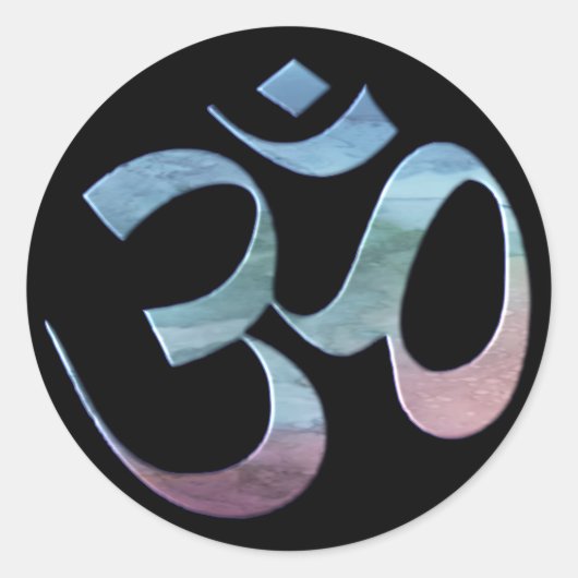 Gradient Om Ronde Sticker (Voorkant)