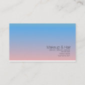 Gradient Ombré Beauty Makeup Artistry Roze Visitekaartje (Achterkant)