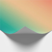 Gradient ombre coral blush beige green soft blurre cadeaupapier (Hoek)