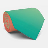 Gradient ombre coral blush beige green soft blurre stropdas (Opgerold)