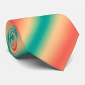 Gradient ombre coral blush beige green soft blurre stropdas (Opgerold)