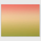 Gradiënt ombre coral blush beige limoen zacht wazi cadeaupapier (Vlak)