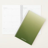 Gradiënt Ombre Groen Gepersonaliseerd Planner (Display)