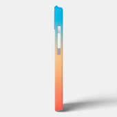 Gradient ombre koraal blush beige blue Case-Mate iPhone case (Achterkant / Links)