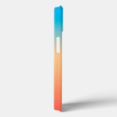 Gradient ombre koraal blush beige blue Case-Mate iPhone case (Achterkant / Rechts)