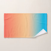 Gradiënt ombre koraal blush beige blue soft blurre bad handdoek (Handdoek)