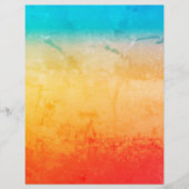 Gradiënt ombre koraal blush beige blue soft blurre flyer (Voorkant)