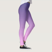 Gradiënt ombre paars tot roze leggins leggings (Rechts)