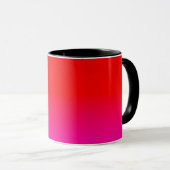 gradiënt ombre rood roze , scharlaken , rood , roz mok (Voorkant rechts)