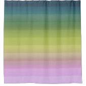 Gradiënt ombre stripe met zachte, troebele groene  douchegordijn (Voorkant)