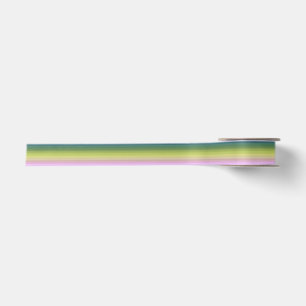 Gradiënt ombre stripe met zachte, troebele groene satijnen lint