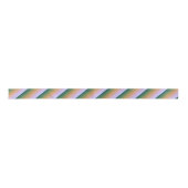 Gradiënt ombre stripe met zachte, troebele groene  satijnen lint (Voorkant)