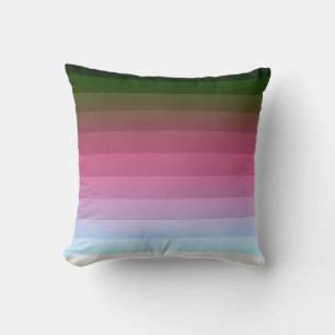 Gradiënt ombre stripe met zachte, wazig multicolo kussen