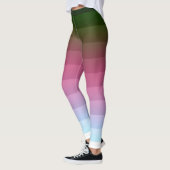 Gradiënt ombre stripe met zachte, wazig multicolo leggings (Links)