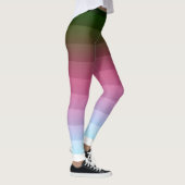 Gradiënt ombre stripe met zachte, wazig multicolo leggings (Rechts)