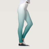 Gradient ombre white turkooise leggins leggings (Rechts)