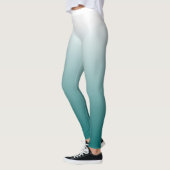 Gradient ombre white turkooise leggins leggings (Links)