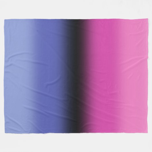Gradient Omnisexual Pride Flag – Omnisexual Flag Fleece Deken (Voorkant (Horizontaal))