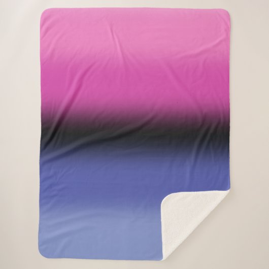 Gradient Omnisexual Pride Flag – Omnisexual Flag Sherpa Deken (Voorkant)
