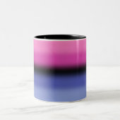 Gradient Omnisexual Pride Flag – Omnisexual Flag Tweekleurige Koffiemok (Center)