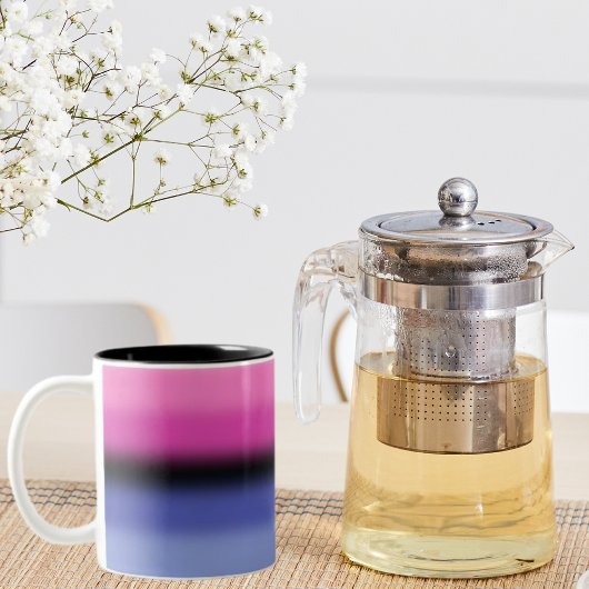 Gradient Omnisexual Pride Flag – Omnisexual Flag Tweekleurige Koffiemok