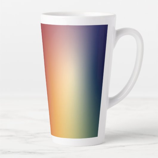 gradiënt ontwerp achtergrond op latte mok (Rechts)