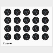Gradiënt Onvoorwaardelijke Liefde Ronde Sticker (Vel)