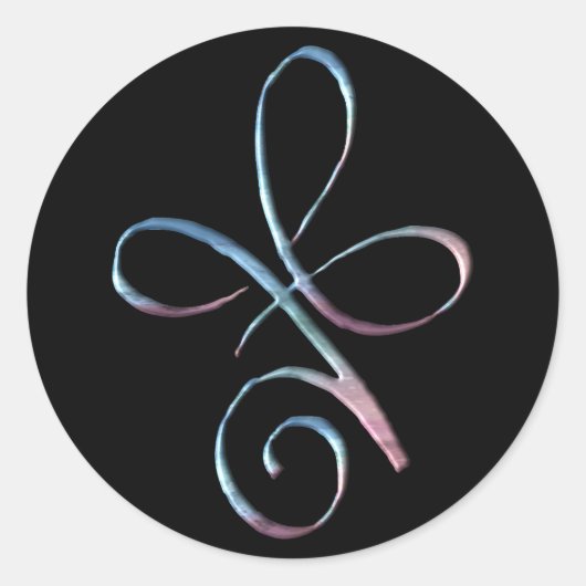 Gradiënt Onvoorwaardelijke Liefde Ronde Sticker (Voorkant)