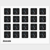 Gradiënt Onvoorwaardelijke Liefde Vierkante Sticker (Vel)
