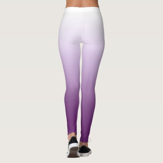 Gradiënt paars lila ombre leggings (Achterkant)